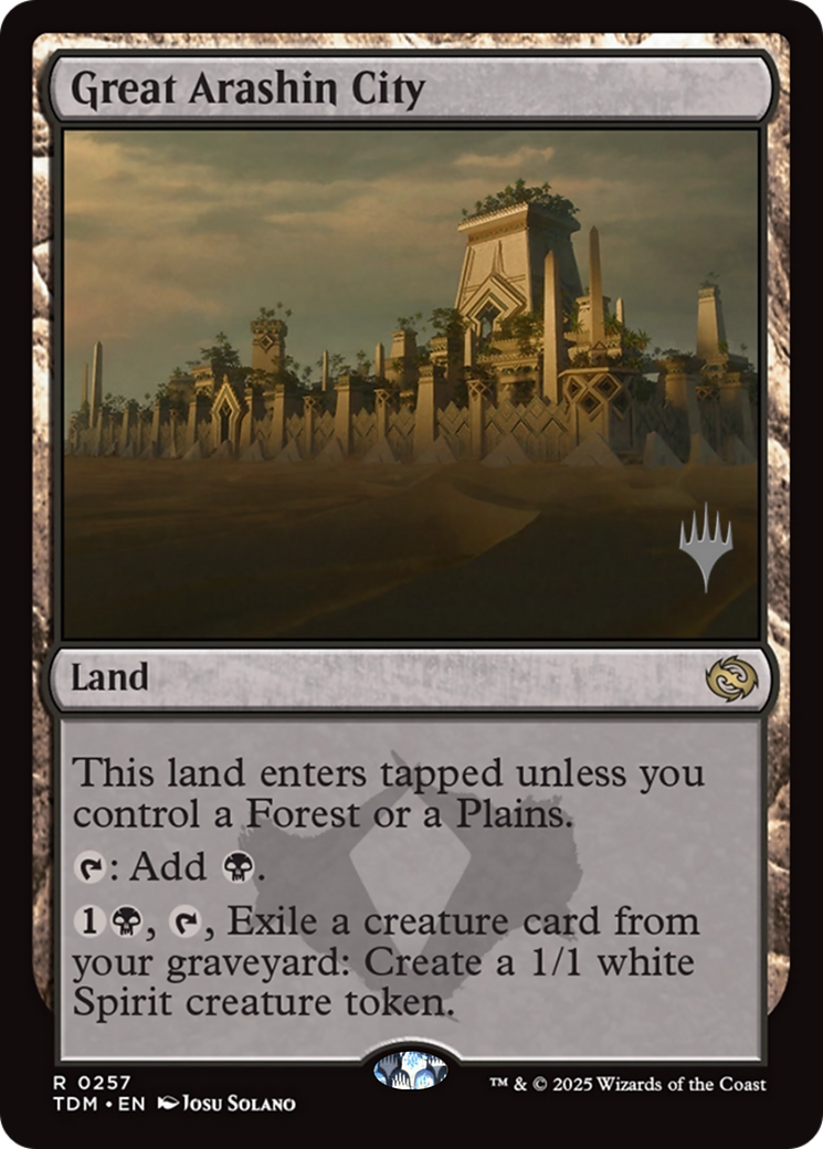 Great Arashin City (Promo Pack) (257) Foil - Tarkir: Dragonstorm
