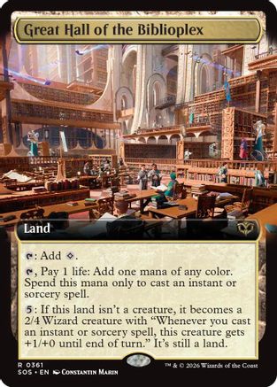 Great Hall of the Biblioplex (Extended Art) (361) - Secrets of Strixhaven