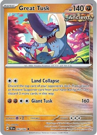 Great Tusk (97) Reverse Holofoil - Temporal Forces
