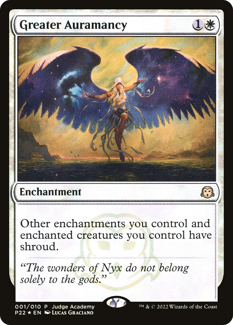 Greater Auramancy (001) Foil - Judge Gift Cards 2022