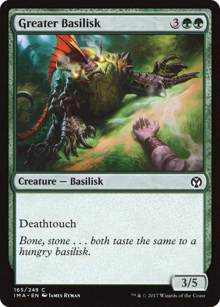 Greater Basilisk (165) Foil - Iconic Masters