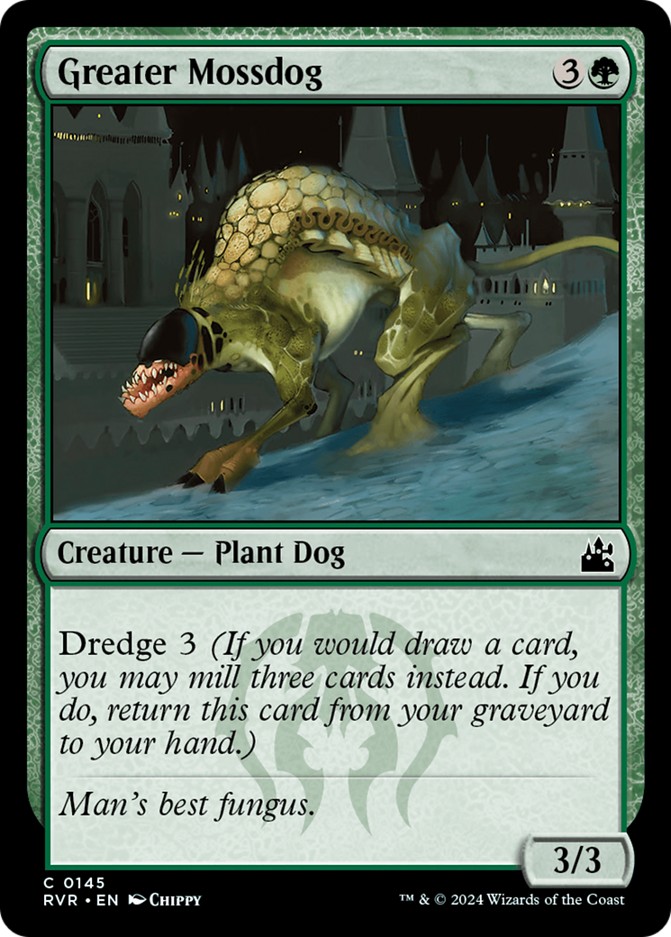 Greater Mossdog (145) Foil - Ravnica Remastered