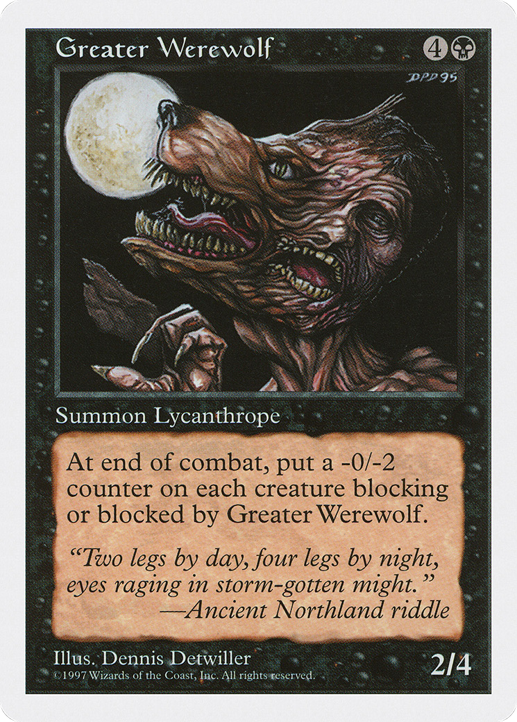 Greater Werewolf - Fifth Edition