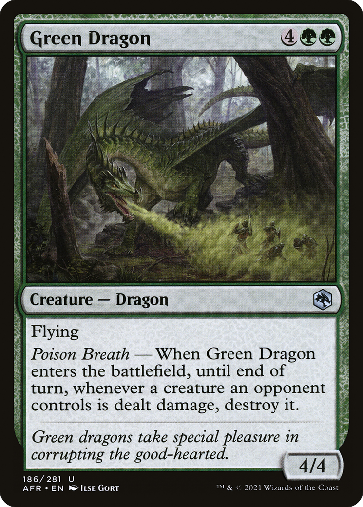 Green Dragon (186) - Adventures in the Forgotten Realms Foil