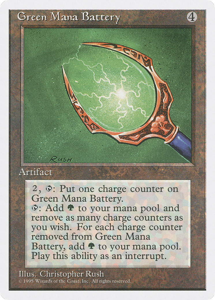Green Mana Battery - Fourth Edition