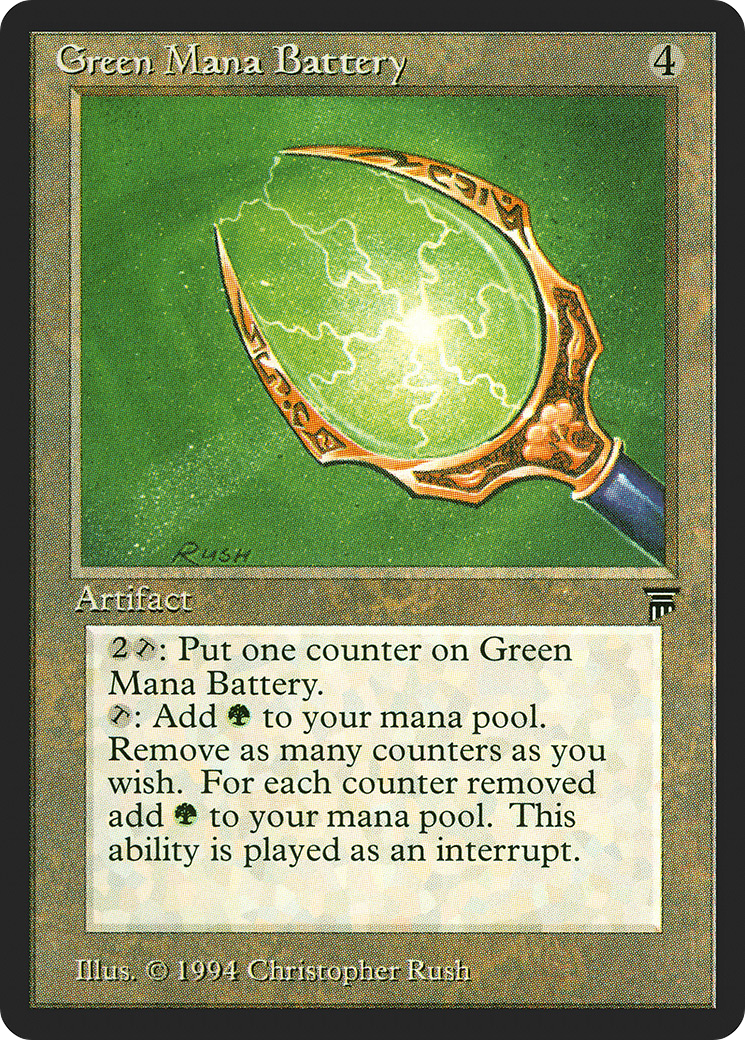 Green Mana Battery - Legends