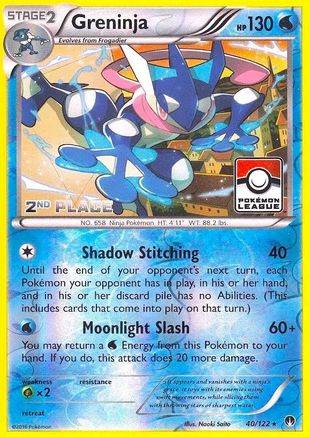 Greninja (Pokemon League) [2nd Place] (40) Reverse Holofoil - BREAKpoint