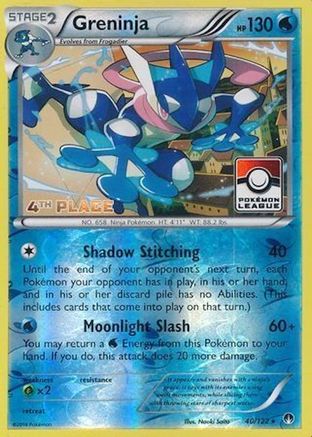 Greninja (Pokemon League) [4th Place] (40) Reverse Holofoil - BREAKpoint