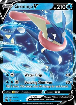 Greninja V (Non-Holo) (Deck Exclusives) (73) - Fusion Strike