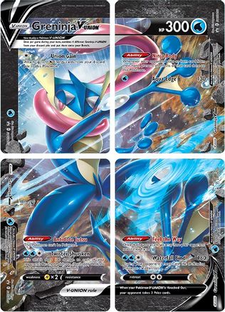 Greninja V-UNION [Set of 4] (SWSH156-158) Holofoil - Black Star Promos