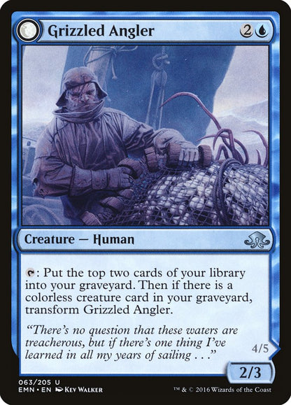 Grizzled Angler // Grisly Anglerfish (063) Foil - Eldritch Moon