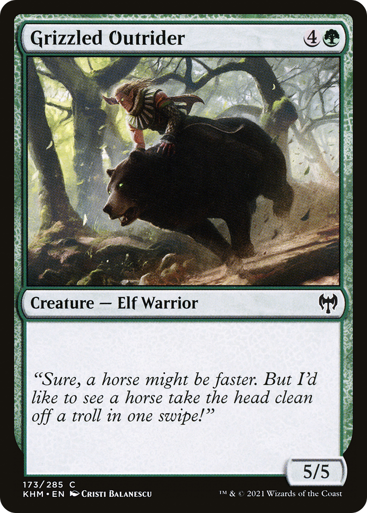 Grizzled Outrider (173) - Kaldheim Foil
