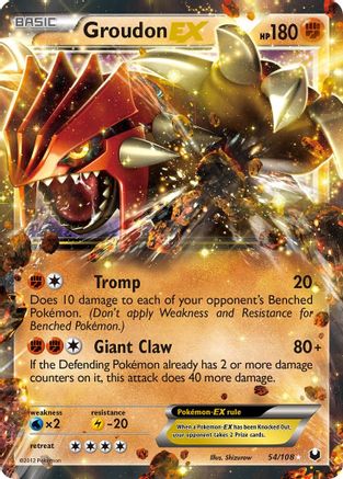 Groudon EX (54) Holofoil - Dark Explorers
