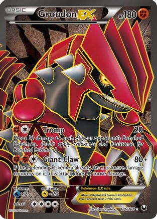 Groudon EX (Full Art) (106) Holofoil - Dark Explorers