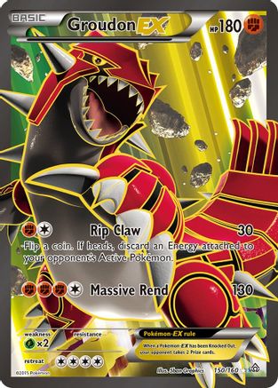 Groudon EX (Full Art) (150) Holofoil - Primal Clash