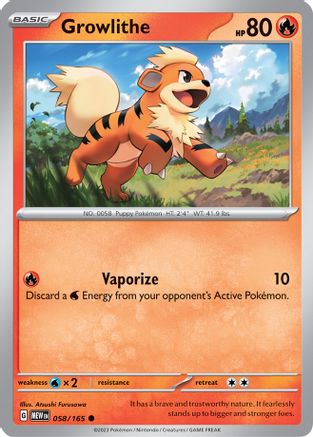 Growlithe (58) Reverse Holofoil - 151