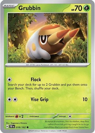 Grubbin (18) Reverse Holofoil - Temporal Forces