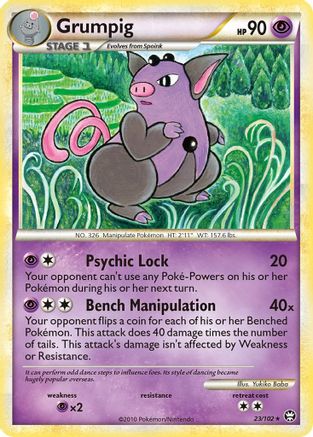 Grumpig (23) Reverse Holofoil - Triumphant