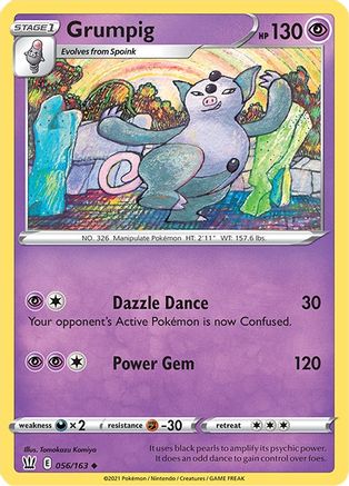 Grumpig (56) Reverse Holofoil - Battle Styles