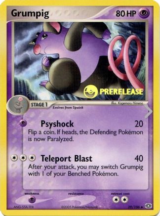 Grumpig (Prerelease) (29) - Nintendo Promos