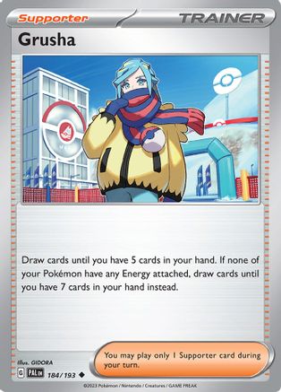 Grusha (184) Reverse Holofoil - Paldea Evolved