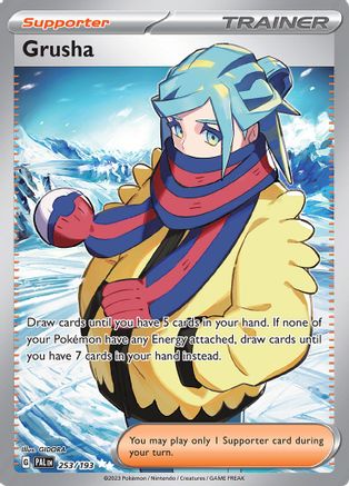 Grusha (Full Art) (253) Holofoil - Paldea Evolved