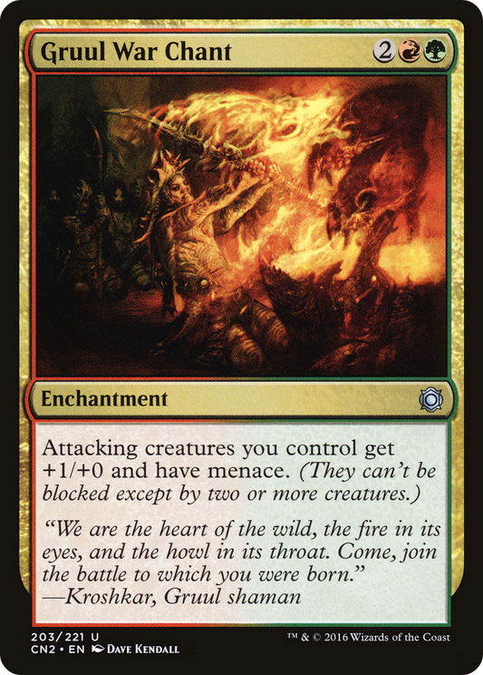 Gruul War Chant (203) Foil - Conspiracy: Take the Crown