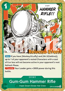 Gum-Gum Hammer Rifle (OP16-040) Release Event Cards