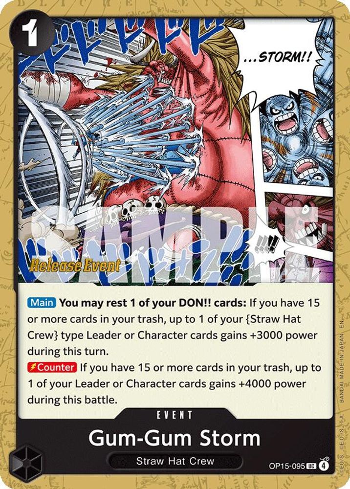 Gum-Gum Storm (OP15-095) Release Event Cards