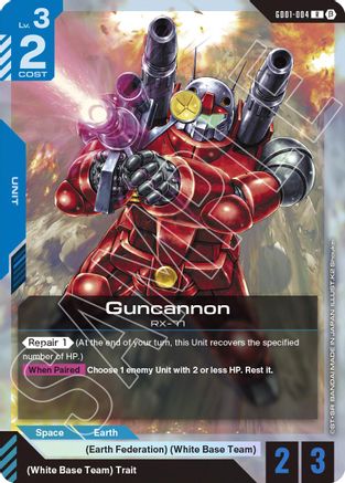 Guncannon (GD01-004) Holofoil - Edition Beta