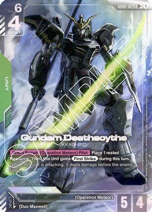 Gundam Deathscythe (LR+) (GD01-025) Holofoil - Newtype Rising