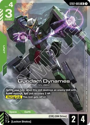 Gundam Dynames (LR) (ST07-005) Holofoil - Starter Deck 07: Celestial Drive
