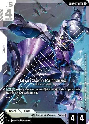 Gundam Kimaris (GD02-070) Holofoil - Dual Impact
