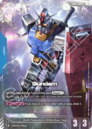 Gundam (LR+) (GD01-001) Holofoil - Newtype Rising