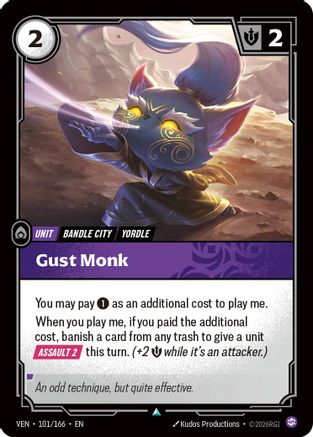 Gust Monk (101) Foil - Vendetta