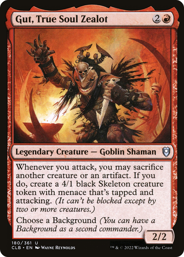 Gut, True Soul Zealot (180) - Commander Legends: Battle for Baldur's Gate Foil