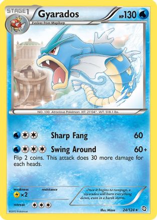 Gyarados (24) Reverse Holofoil - Dragons Exalted