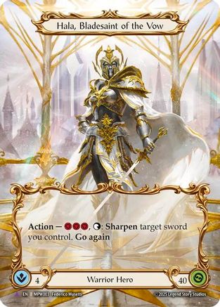 Hala, Bladesaint of the Vow (Marvel) (MPW003) Cold Foil - Mastery Pack Warrior