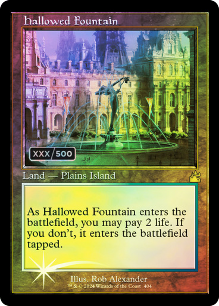 Hallowed Fountain (Retro) (Serial Numbered) (404) Foil - Ravnica Remastered