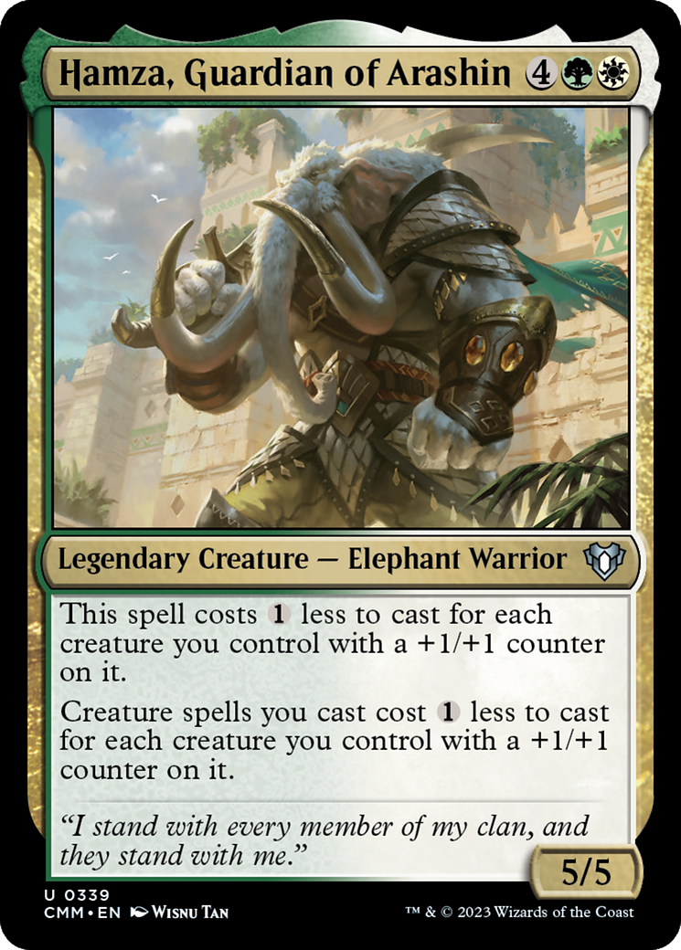 Hamza, Guardian of Arashin (339) Foil - Commander Masters