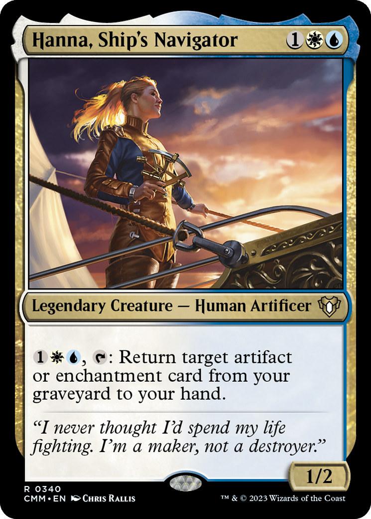 Hanna, Ship's Navigator (340) - Commander Masters
