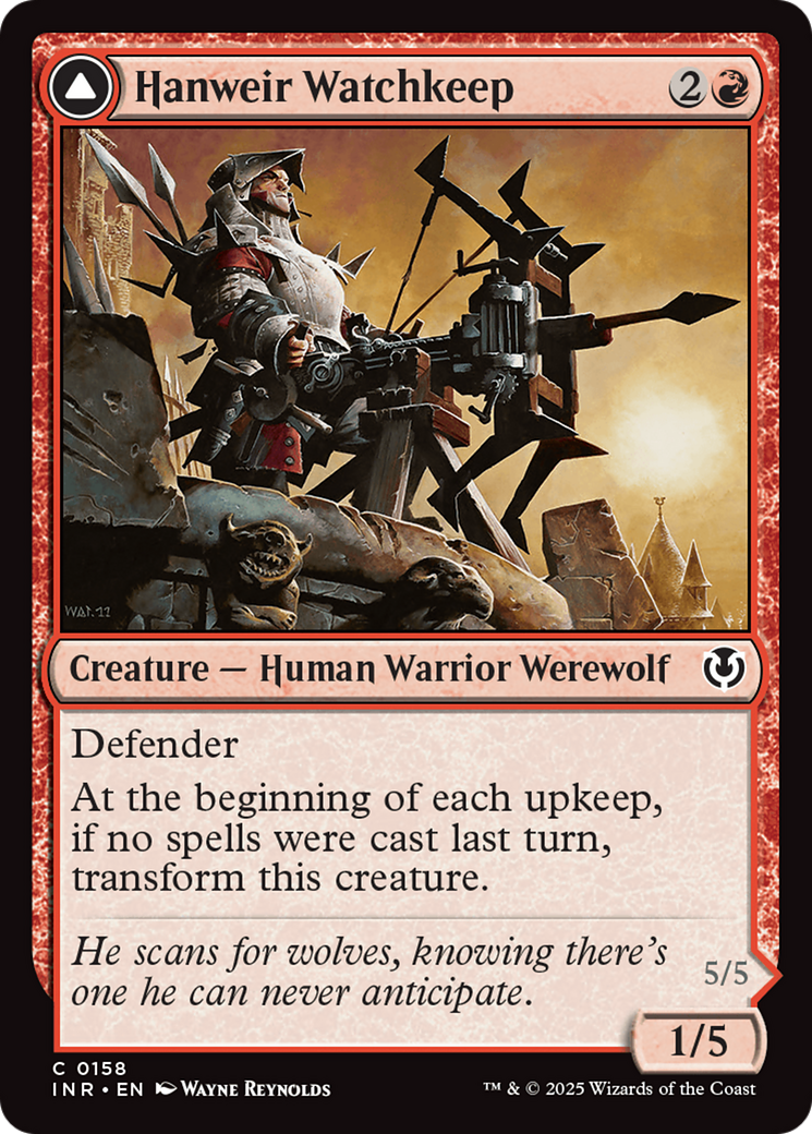 Hanweir Watchkeep // Bane of Hanweir (158) Foil - Innistrad Remastered