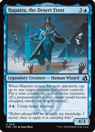 Hapatra, the Desert Frost (215) Foil - Reality Fracture