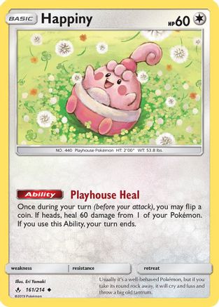 Happiny (161) Reverse Holofoil - Unbroken Bonds
