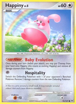Happiny (76) Reverse Holofoil - Platinum