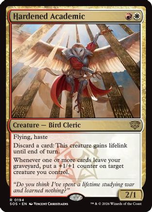 Hardened Academic (194) Foil - Secrets of Strixhaven