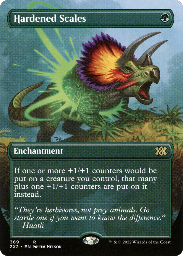 Hardened Scales (Borderless) (369) Foil - Double Masters 2022