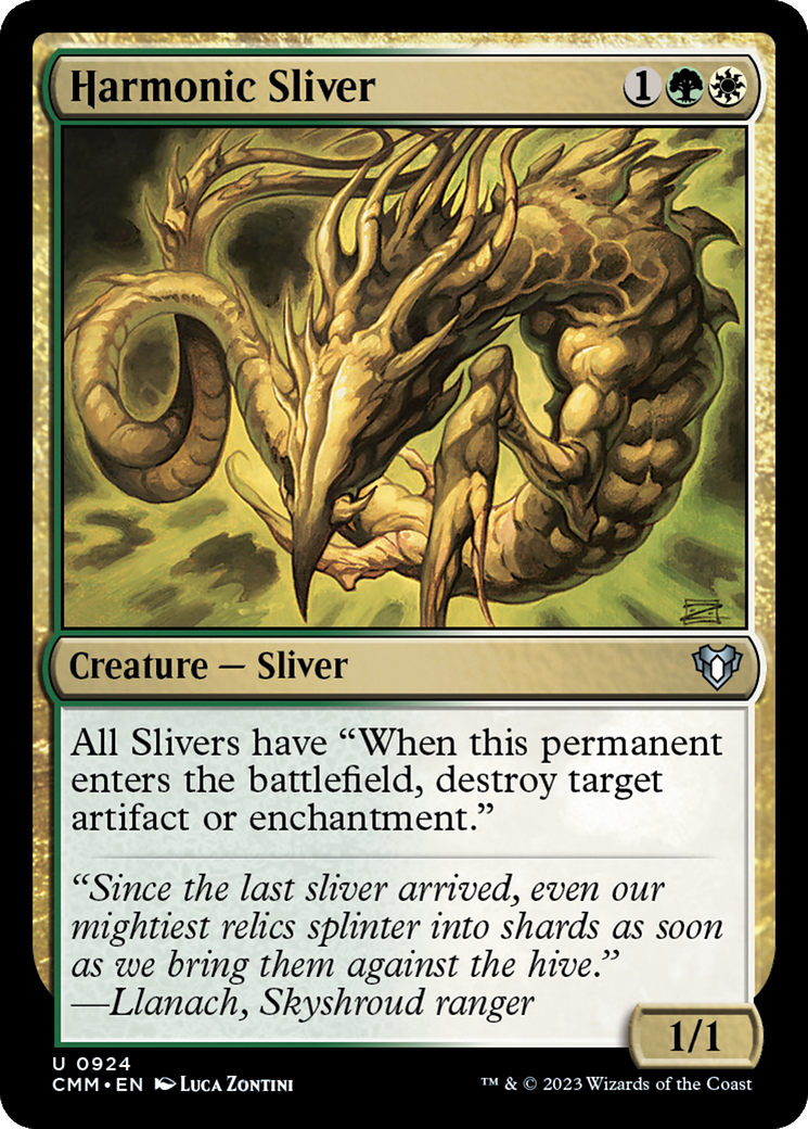 Harmonic Sliver (924) - Commander Masters