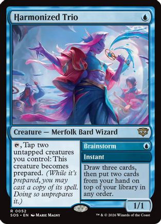 Harmonized Trio // Brainstorm (052) Foil - Secrets of Strixhaven