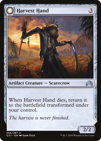 Harvest Hand // Scrounged Scythe (256) Foil - Shadows over Innistrad